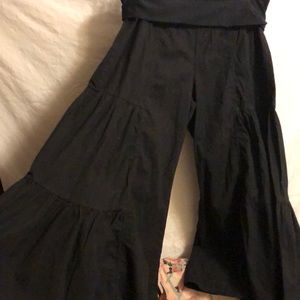 Wide leg cropped pant